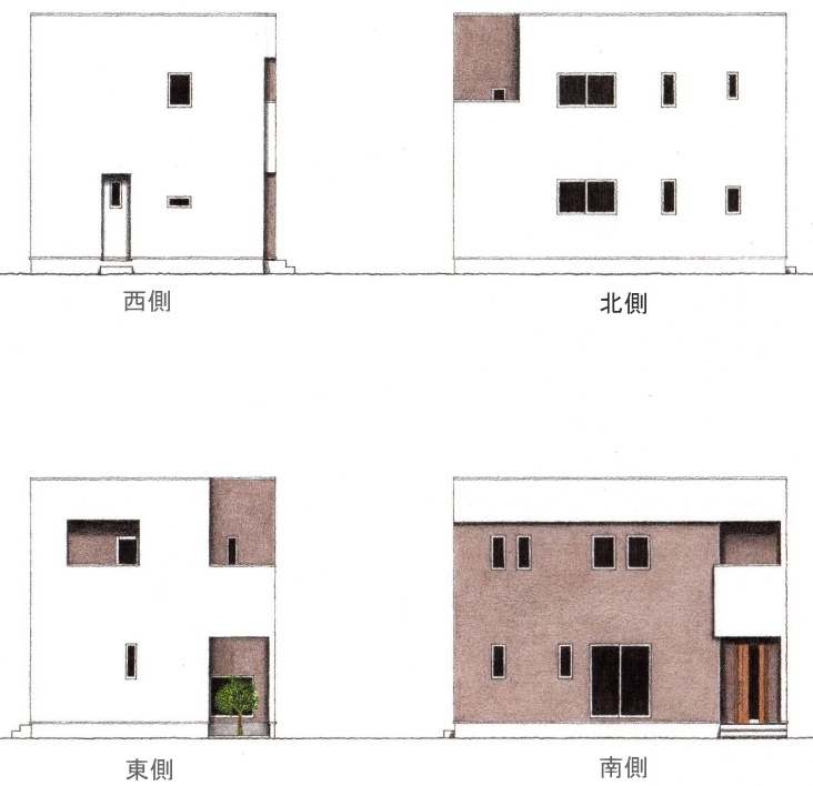 GARDEN  HOUSE　立面図
