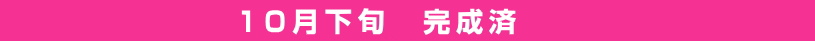 10月下旬完成済